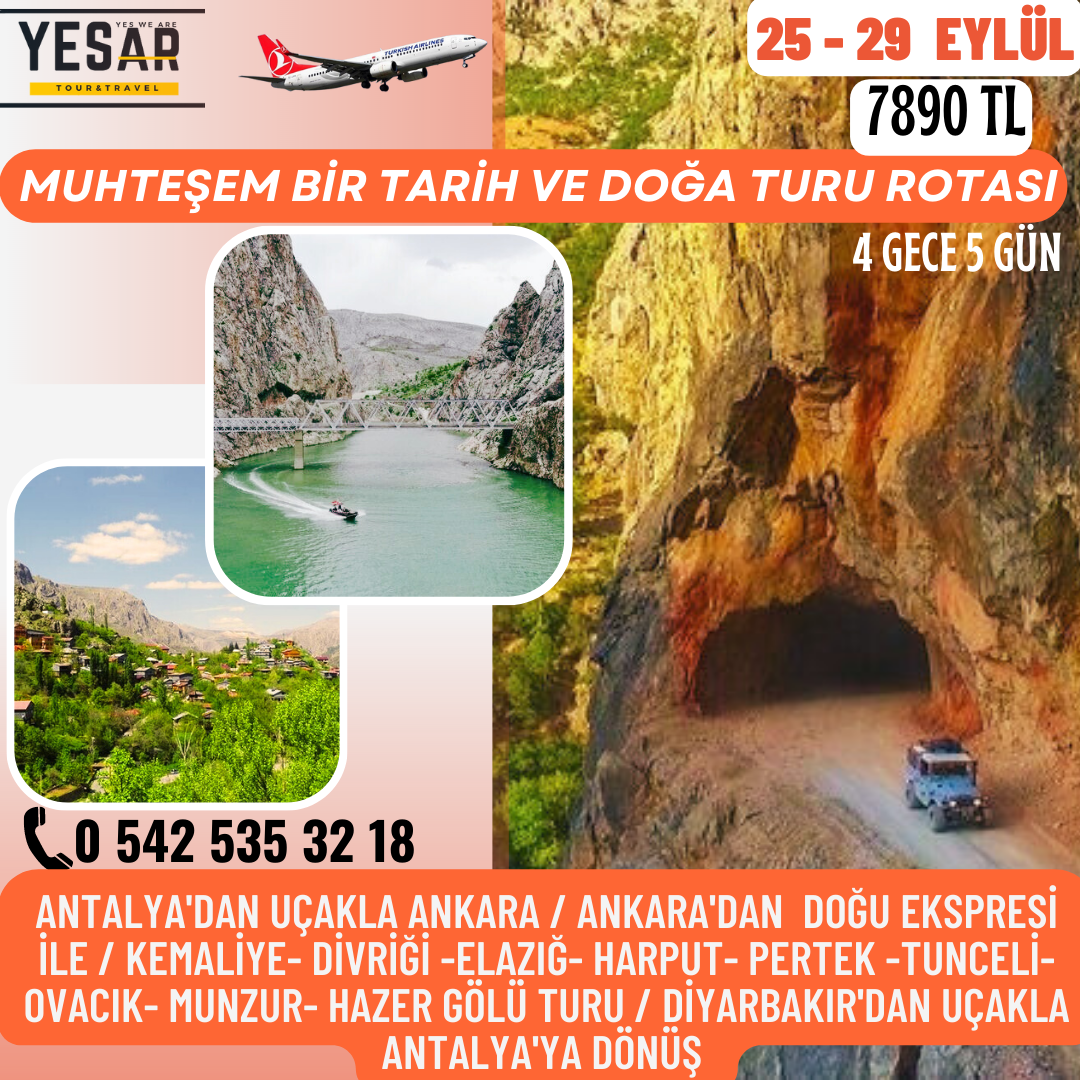 MUHTEŞEM BİR TARİH VE DOĞA TURU