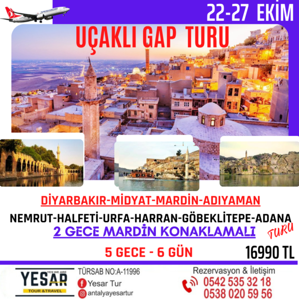 GAP TURU ( 22-27 EKİM )