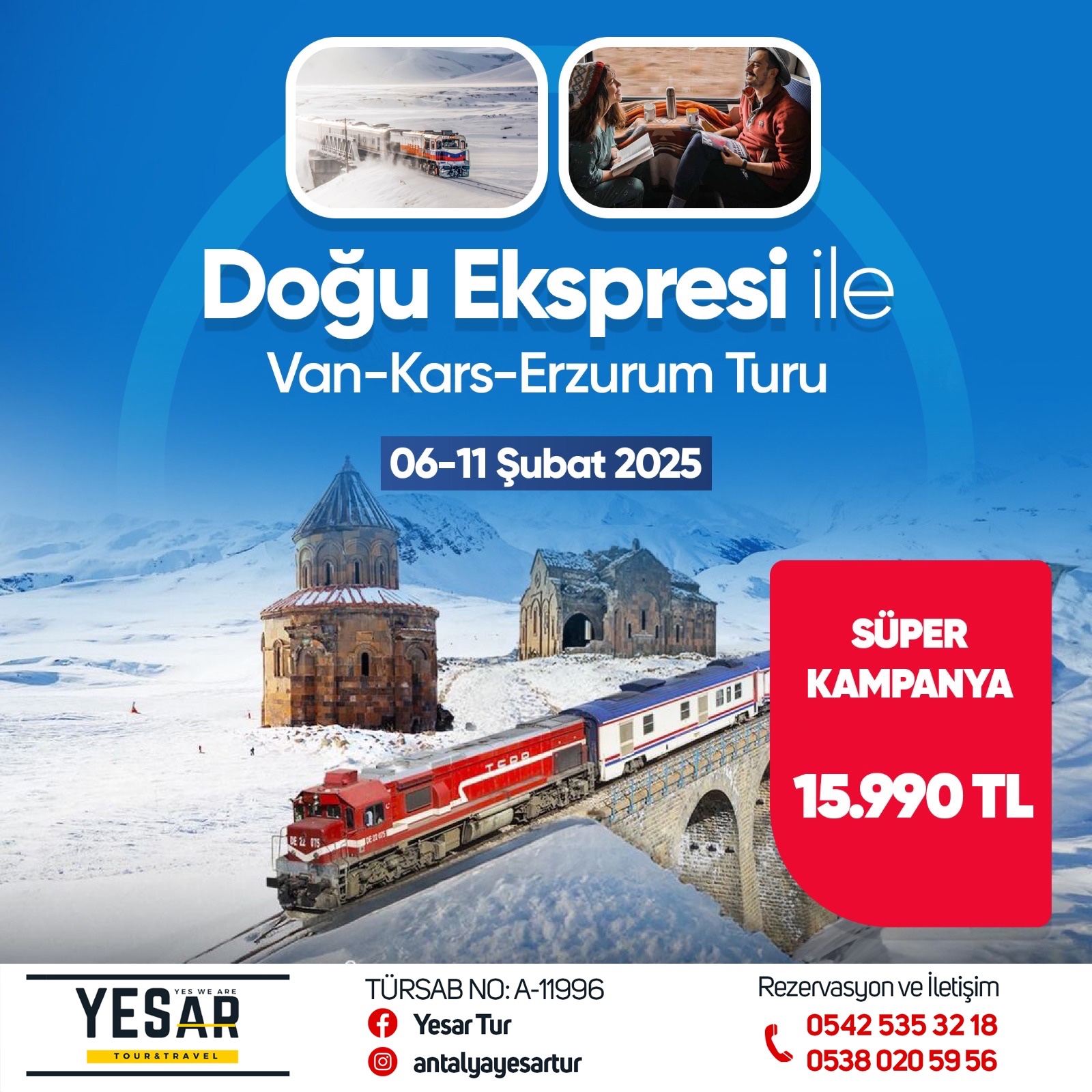 DOĞU EKSPRESİ İLE VAN-KARS-ERZURUM TURU