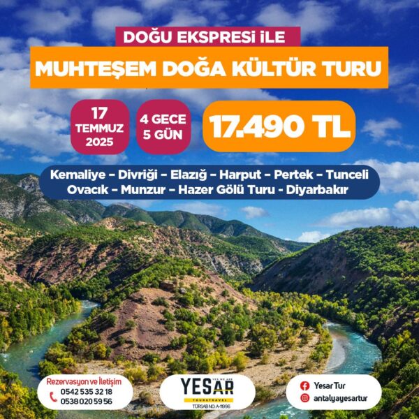 MUHTEŞEM BİR TARİH VE DOĞA TURU ROTASI!