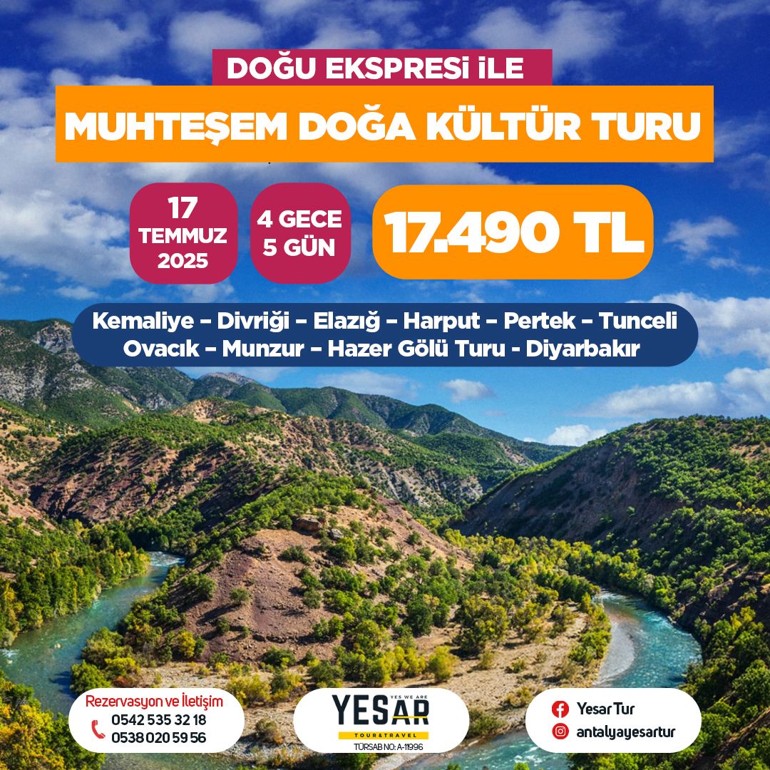 MUHTEŞEM BİR TARİH VE DOĞA TURU ROTASI!