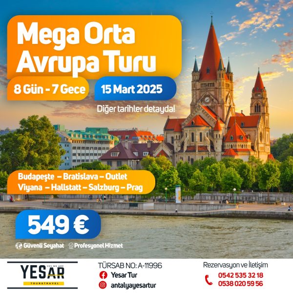 MEGA ORTA AVRUPA TURU