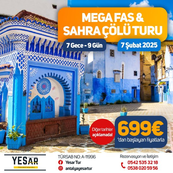 MEGA FAS & SAHRA ÇÖLÜ TURU (VİZESİZ)