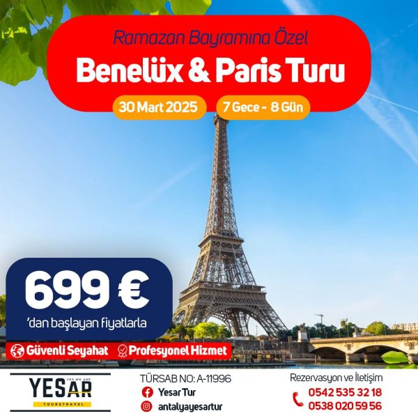 BENELÜX & PARİS PROMO TURU