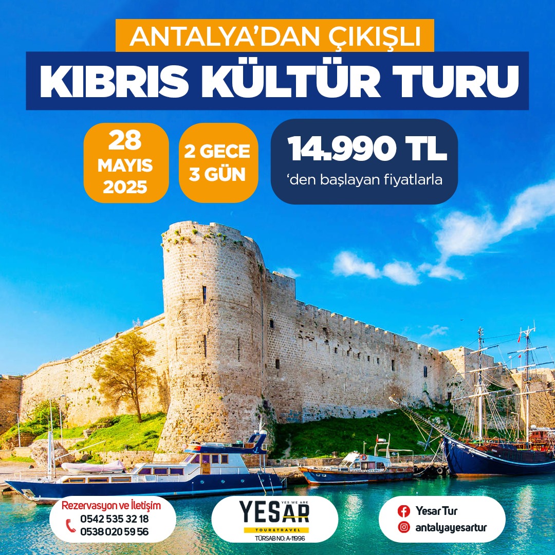 ANTALYA’DAN UÇAKLI KIBRIS KÜLTÜR TURU