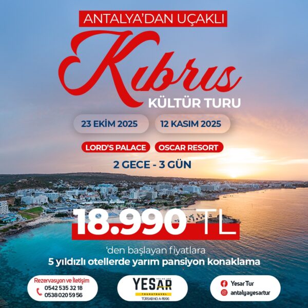 ANTALYA’DAN UÇAKLI KIBRIS KÜLTÜR TURU