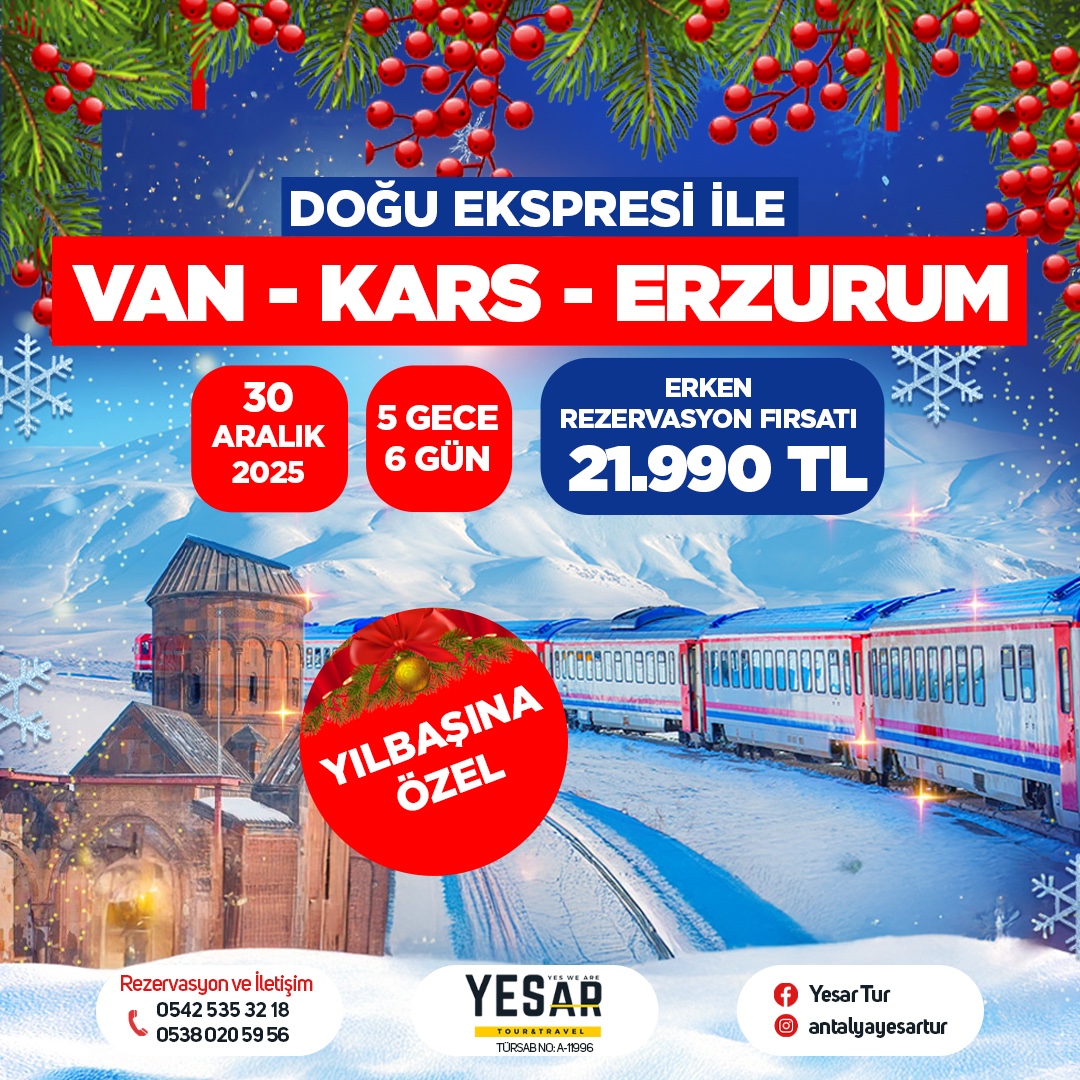 YILBAŞINI KARS'TA KUTLUYORUZ!-ERKEN REZERVASYON FIRSATI