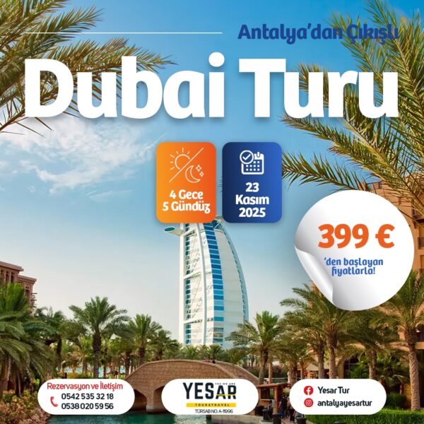 ANTALYA‘DAN DUBAİ TURU
