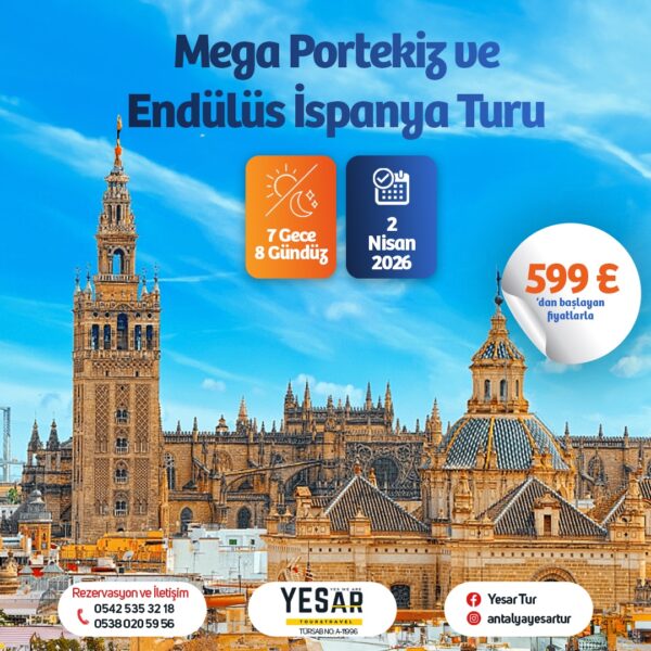 MEGA PORTEKİZ ENDÜLÜS İSPANYA TURU