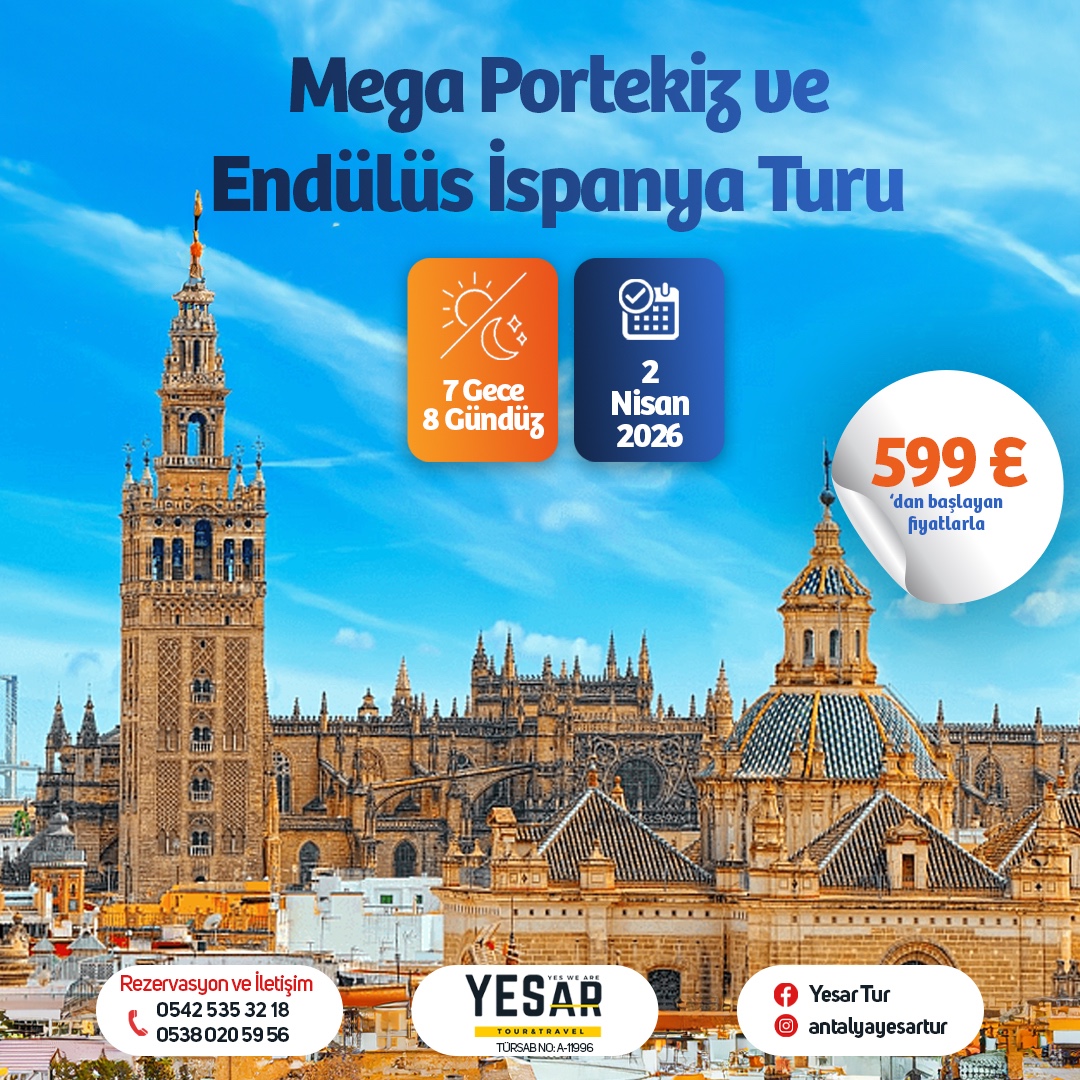 MEGA PORTEKİZ ENDÜLÜS İSPANYA TURU