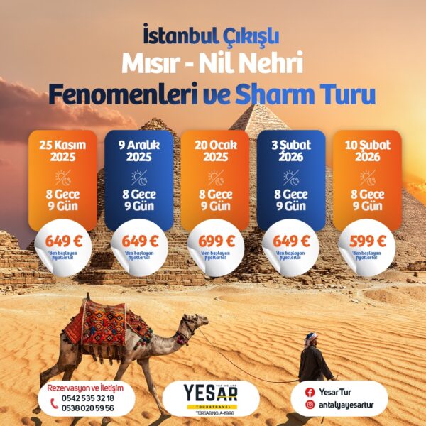 MISIR & NİL NEHRİ FENOMENLERİ VE SHARM TURU