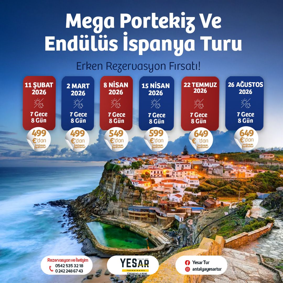 MEGA PORTEKİZ - ENDÜLÜS - İSPANYA TURU