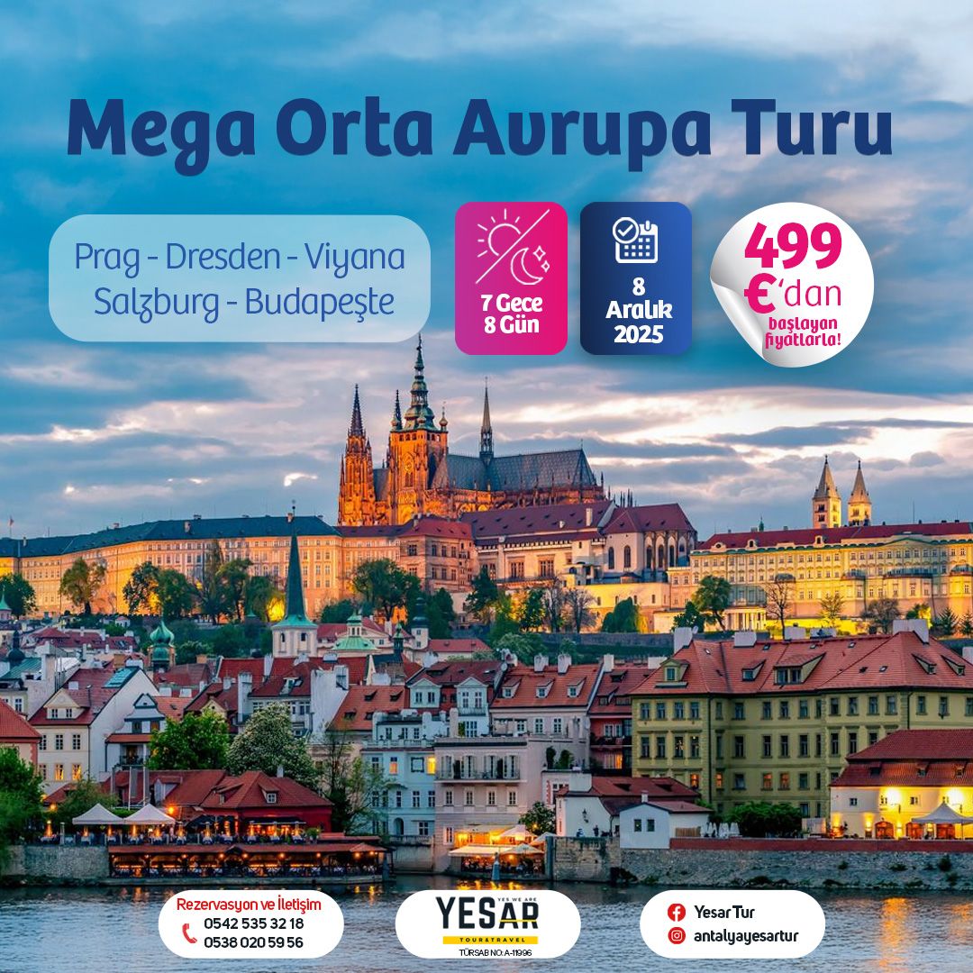 5 ÜLKE İLE MEGA ORTA AVRUPA TURU