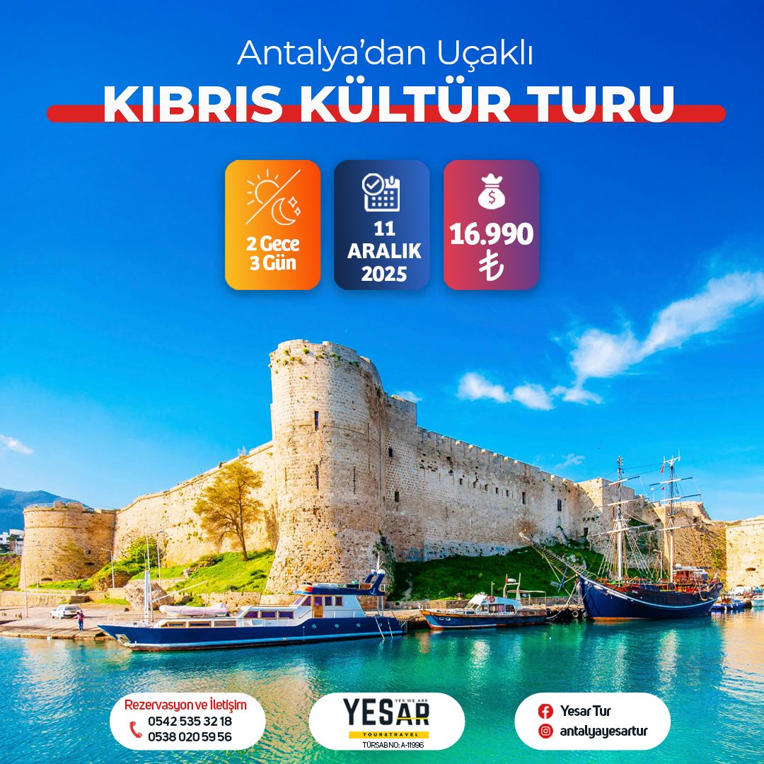ANTALYA’DAN UÇAKLI KIBRIS KÜLTÜR TURU