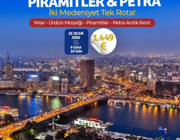 ANTALYADAN DİREKT UÇAKLI MISIR VE ÜRDÜN MOZAİĞİ & PİRAMİTLER & PETRA ANTİK KENTİ