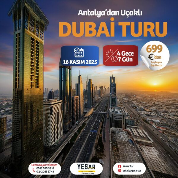 ANTALYA‘DAN DUBAİ TURU